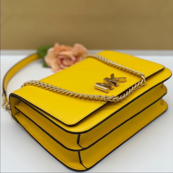 MICHAEL KORS MOTT LARGE CHAIN SHOULDER CROSSBODY - Picture 11 of 16